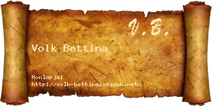 Volk Bettina névjegykártya